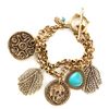 Lucky Brand Coin Charm Bracelet in Gold - Lyst