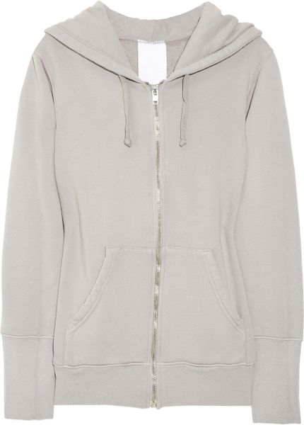 Oak Hooded Cottonterry Sweatshirt in Gray - Lyst