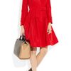 Oscar De La Renta Full Skirted Silk Faille Coat in Red (rose) - Lyst