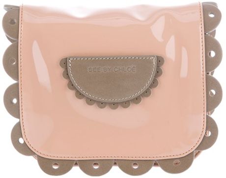 See By Chloé Scallop Detail Clutch in Beige (nude) - Lyst