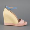 See By Chloé Colour Block Sandal in Pink (yellow) - Lyst