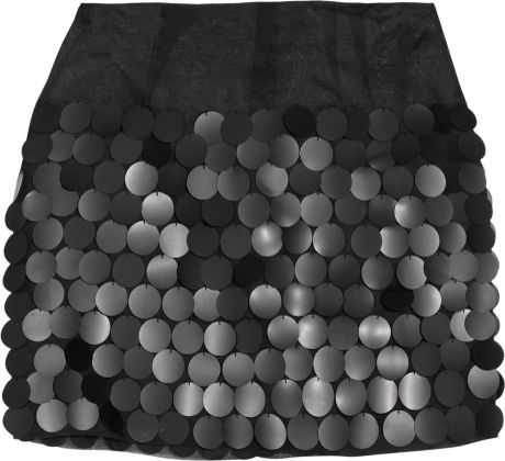 Stella Mccartney Pailletteembellished Organza Mini Skirt in Black - Lyst