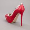 Valentino Studded Pump in Red - Lyst