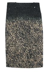 Preen Line Leopard Pencil Skirt