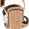 Sam Edelman Womens Yelena Anklestrap Sandal in Beige (gunmetal/natural) - Lyst