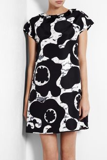 See By Chloé Silk Print Tshirt Dress - Lyst