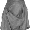 Vivienne Westwood Anglomania Animal Ruched Woolblend Skirt in Gray (anthracite) - Lyst