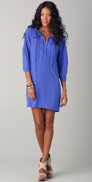 Diane Von Furstenberg Dress Iliana Embellished - Lyst