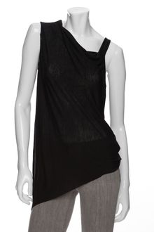Helmut Lang Asymmetrical Cut Out Back Tank - Lyst