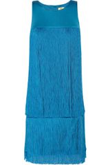 Issa Fringed Silkjersey Flapper Dress