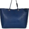 Jil Sander Texturedleather Tote in Blue (navy) - Lyst
