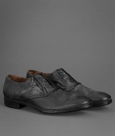 John Varvatos Ago Saddle Shoe in Gray for Men (lead) - Lyst