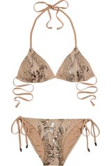 Melissa Odabash Mexico Snakeprint Triangle Bikini