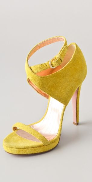 Viktor & Rolf Suede High Heel Sandals - Lyst