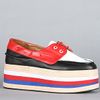 Jeffrey Campbell The Top Platform in Red and Black Combo in Multicolor (red) - Lyst
