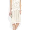 Alberta Ferretti Beadembellished Tulle and Silk Dress in Beige (white) - Lyst