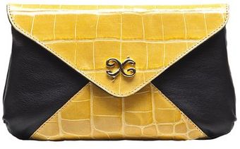 Alexandra De Curtis Sabrina Clutch Brownyellow - Lyst