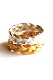 Ayako Kanari Magnitude Plait Set Of Two Rings - Lyst