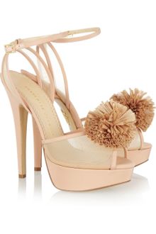 Charlotte Olympia Pomeline Crepe De Chine Sandals - Lyst