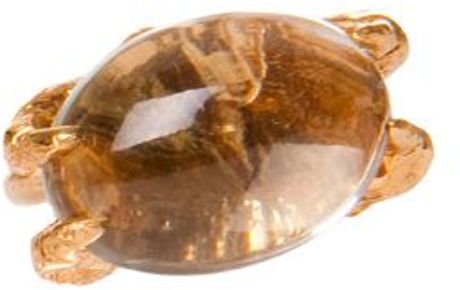 Dominique Lucas Yellow Gold Parrot Claw Ring in Yellow - Lyst
