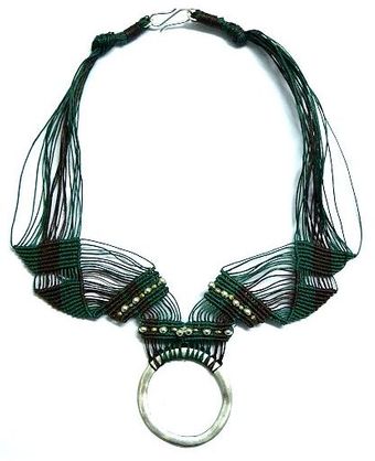 Ifatcreations Silver Circle Necklace Nr 314 - Lyst