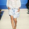 Isabel Marant Eloa Marbledyed Cotton Shorts in Blue - Lyst