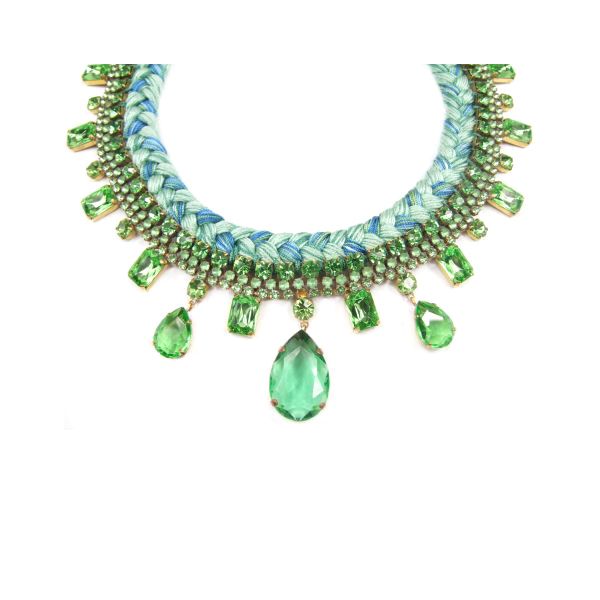 Jolita Jewellery Barcelona Necklace In Green 