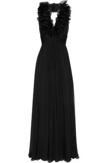 Notte By Marchesa Ruffled Silk Organza and Silk Chiffon Gown - Lyst