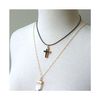 Peggy Li Black Onyx Cross Necklace in Black - Lyst