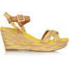 Tory Burch Camelia Espadrille Wedge Sandals in Yellow (mustard) - Lyst