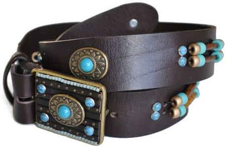 Waitz Design Belt in Brown - Lyst