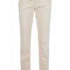 7 For All Mankind Cropped Jean in Beige - Lyst