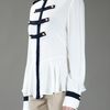 Alexander Mcqueen Military Style Blouse in White - Lyst