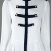 Alexander Mcqueen Military Style Blouse in White - Lyst