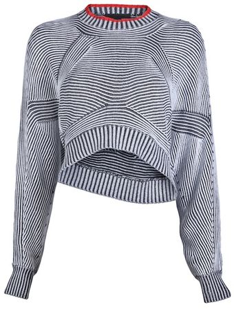 Alexander Wang Bicolor Shrug Sweater - Lyst