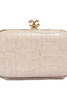 Alexandra De Curtis Rita Box Clutch Beige - Lyst