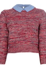 Carven Peter Pan Collar Sweater