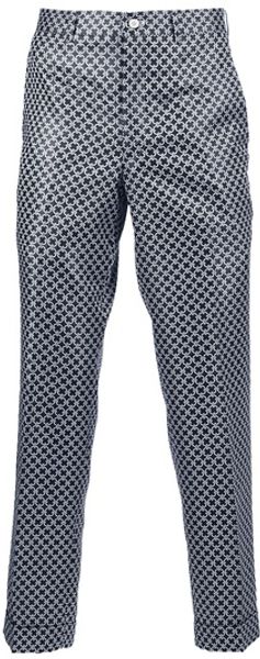 Comme Des Garçons Chain Link Print Trouser in Black for Men - Lyst