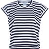 Comme Des Garçons Striped Top in Black - Lyst