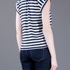 Comme Des Garçons Striped Top in Black - Lyst