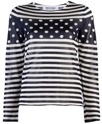  Stripe Dot Sweater 