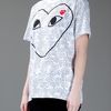 Comme Des Garçons Printed Tshirt in Gray (white) - Lyst