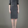 Dior Belted Dress in Gray (black) - Lyst