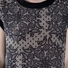 Dolce & Gabbana Lace Print Top in Gray (black) - Lyst