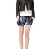 Edun Suede Cinched Collar Jacket in Blue (navy) - Lyst