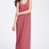Eileen Fisher Scoop Neck Maxi Dress in Pink (amaryllis) - Lyst