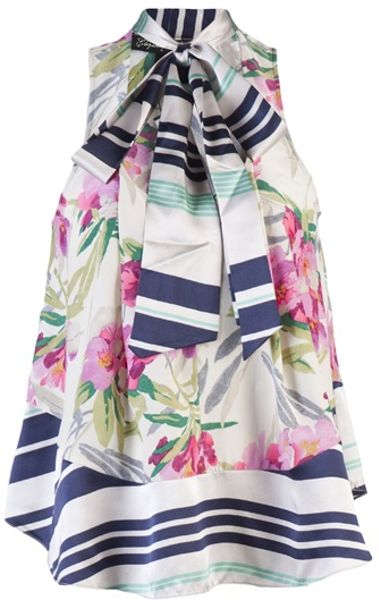 Elizabeth And James Floral Owen Top in Multicolor (floral) - Lyst