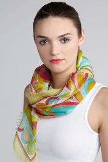 Emilio Pucci Printed Scarf - Lyst