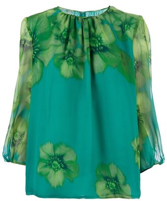 Giambattista Valli Floral Blouse - Lyst