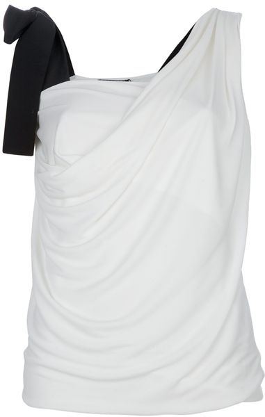 Gucci Strap Detail Top in White - Lyst